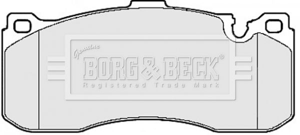 BORG & BECK stabdžių trinkelių rinkinys, diskinis stabdys BBP2155